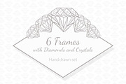 6 Frames with Diamonds and Crystals, an Object Graphic by Lianella's Shop (Thumbnail 1 of 3)
