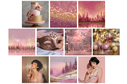 Pink New Year's Eve Background, a Background Graphic by NadiaTheronArt (Thumbnail 2 of 5)