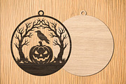 Raven Halloween Laser Cut SVG,, an Object Graphic by Libby Wishes (Thumbnail 2 of 3)