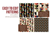 MID CENTURY MODERN Pattern Bundle, a Pattern Graphic by Anugraha Design (Thumbnail 4 of 6)