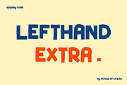 Lefthand extra font - display font, a Sans Serif Font by David is Creative (Thumbnail 1 of 8)