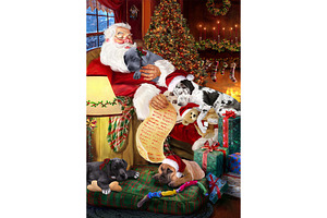 Great Dane Dog Xmas Holiday Art
