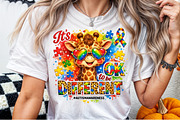 Autism Awareness Giraffe PNG, an Illustration by Sublimation Artist (Thumbnail 4 of 9)