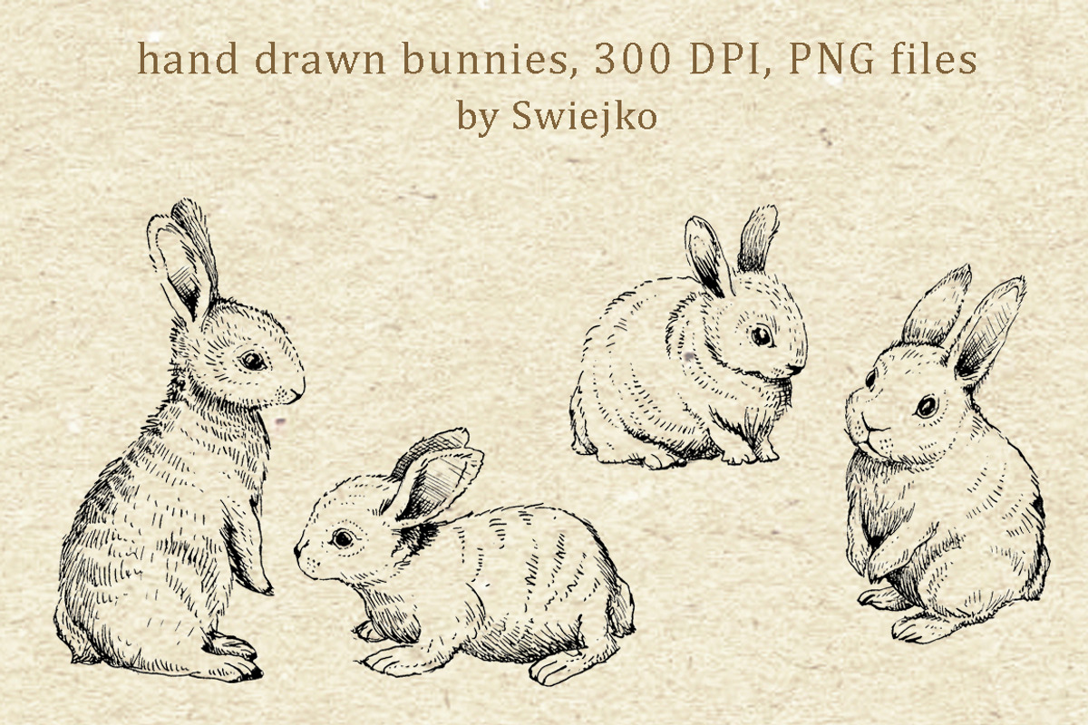 Easter Bunnies, Doodle, an Illustration by swiejko (Photo 1 of 2)