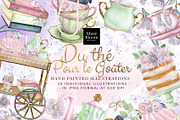 English Tea Time Party Illustrations, a Food Illustration by MuseBloomDesigns (Thumbnail 1 of 2)