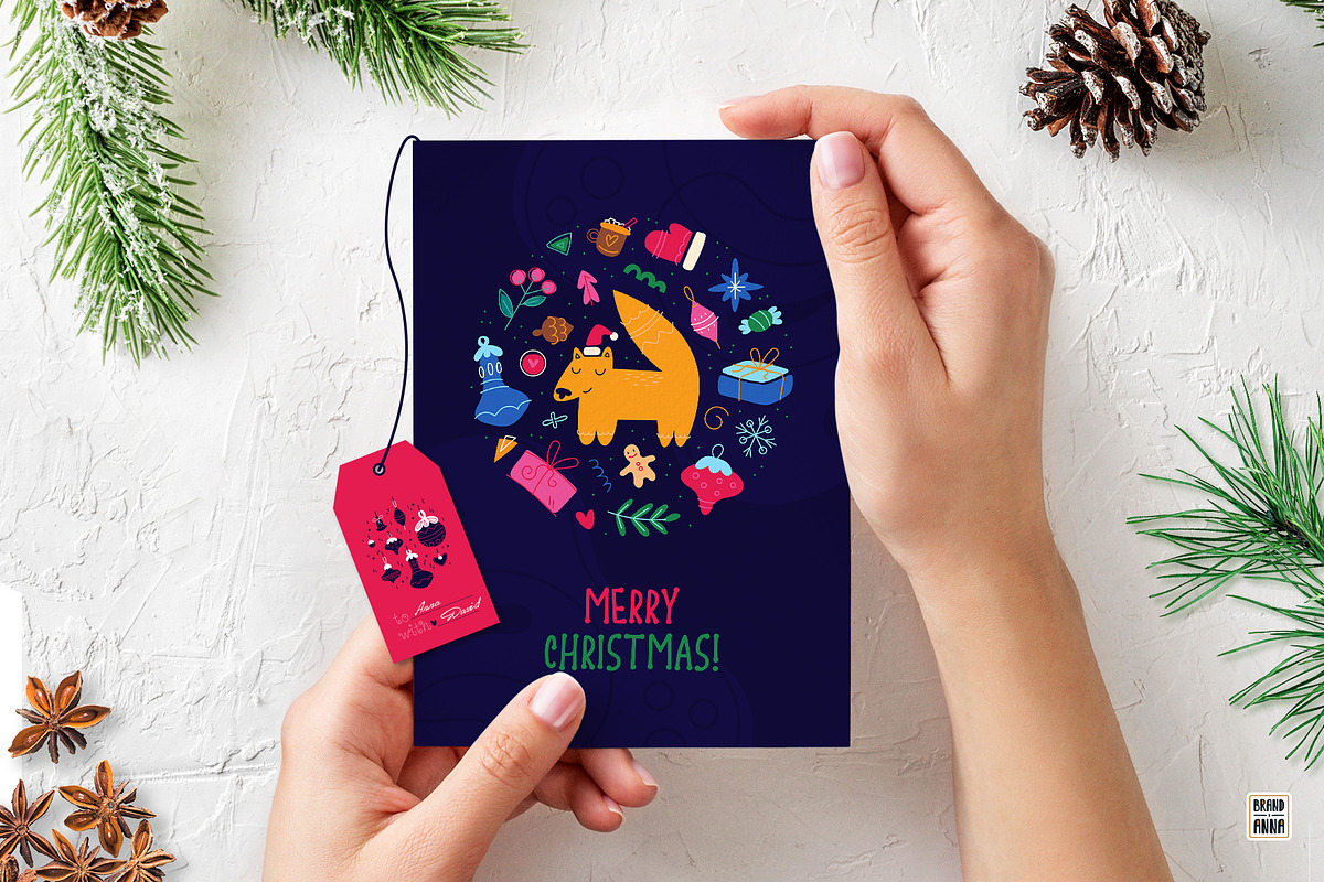 Merry Christmas vector bundle, an Illustration by Brandianna (Photo 2 of 12)
