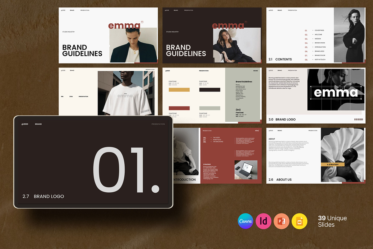 Emma | Brand Guideline Template preview 6