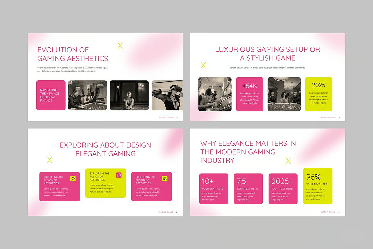 Elegant Gaming Keynote Templates, a Presentation Template by Fit-tee (Photo 2 of 4)
