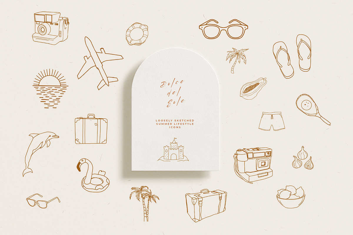 Dolce Vita Amalfi Summer Icons, an Object Illustration by Laras Wonderland (Photo 2 of 8)