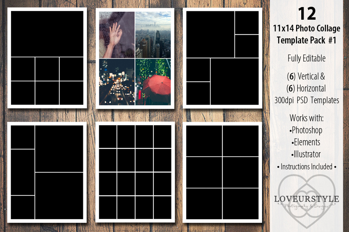 SALE Massive Photo Template Bundle, a Design Template by Loveurstyle Designs (Photo 35 of 39)