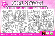Girl Spaces Cozy Moments, a Decorative Illustration by Ink Gallery (Thumbnail 1 of 4)
