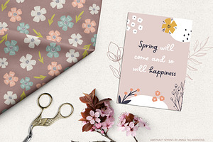 Abstract Spring Patterns & Clipart