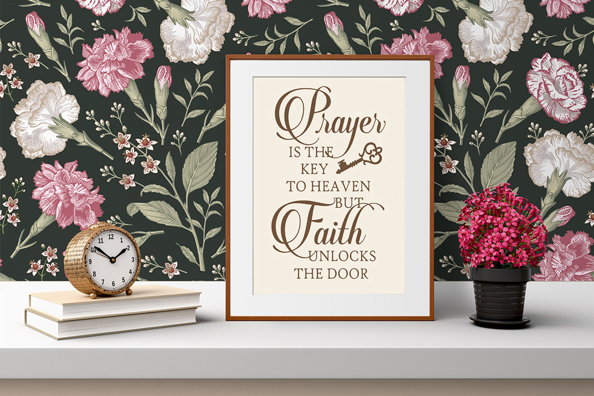 6 Carnation Seamless Flowers pattern, a Pattern Graphic by Vintage (Photo 7 of 9)