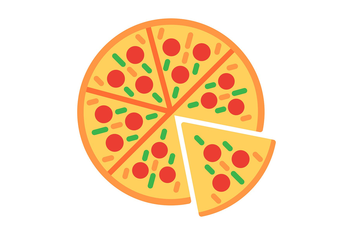 Pizza Flat Icon, a Duotone Icon by Pexelpy (Photo 2 of 3)
