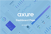 Dashboard UI Page Axure Widgets, a Wireframe Template by Humble UX (Thumbnail 1 of 2)