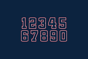Bambino Numeral Set, a Serif Font by Port Design Company (Thumbnail 8 of 8)