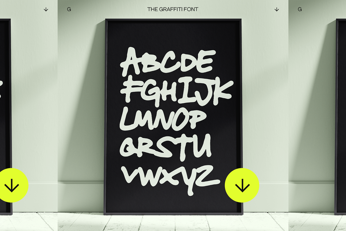THE GRAFFITI FONT, a Font by THE BOLD FONT. (Photo 2 of 9)