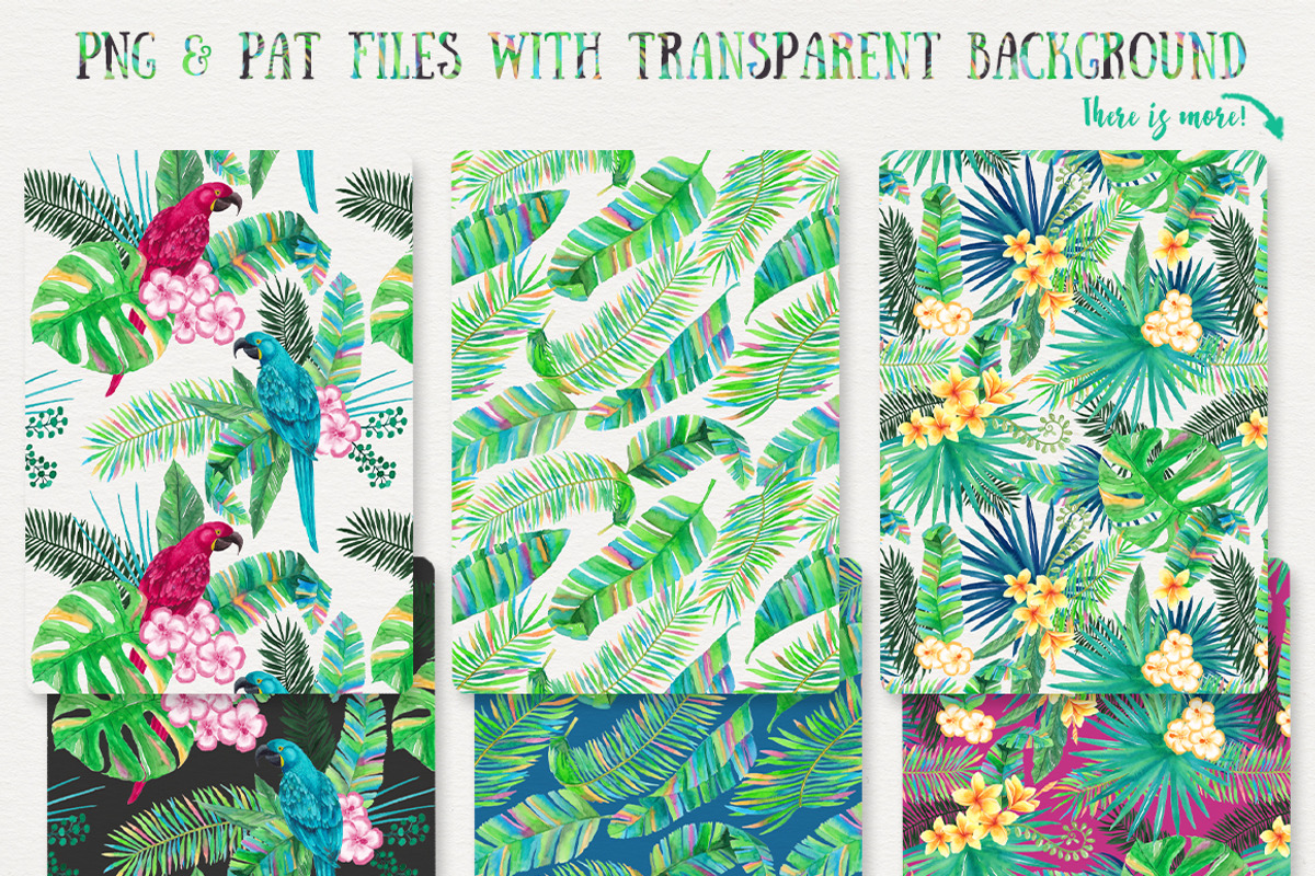 Tropical Vibes, Seamless Patterns, a Pattern Graphic by Stella's Graphic Supply (Photo 2 of 4)