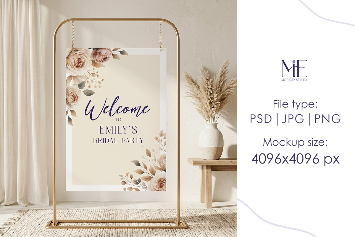 A1 Sign Poster Banner PSD Mockup, an Advertising Mockup by Mie Mockup Studio (Photo 5 of 7)