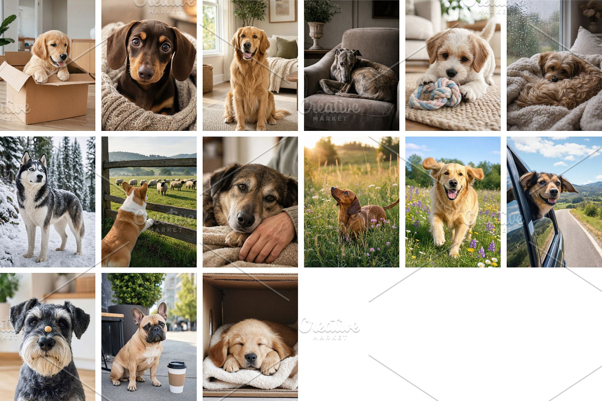 Dog Stock Photos Bundle, an Animal Photo by Selenique Studio (Photo 12 of 13)