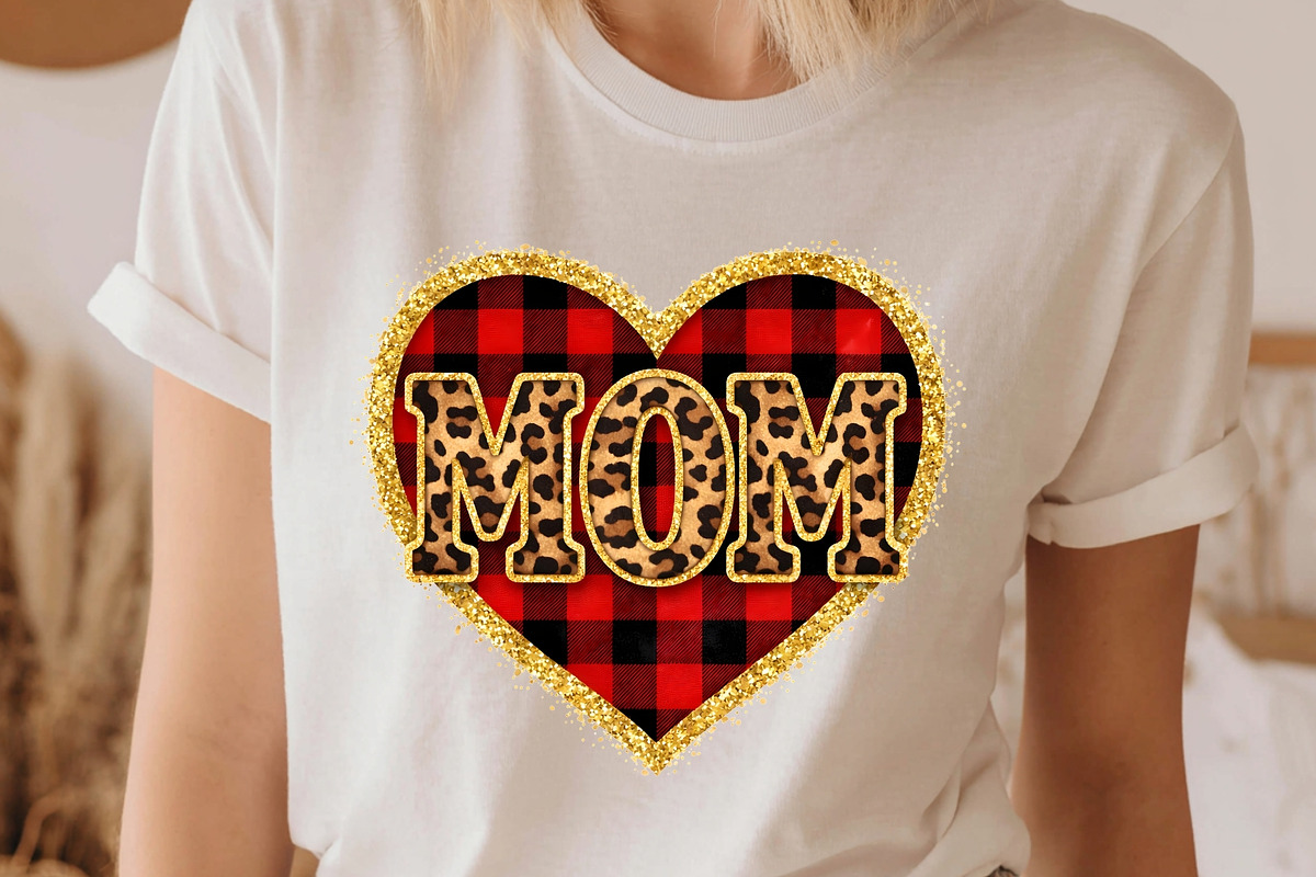 Mom Shirt Leopard Print PNG Mother, a Decorative Illustration by SugarCloudStudioArt (Photo 2 of 6)