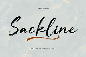 Sackline – Modern Handbrush Font