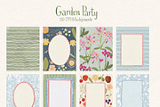 Whimsical Floral Backgrounds Frames, a Background Graphic by whiteheartdesign (Thumbnail 3 of 20)