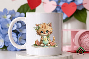 Whimsical Summer Cats Clipart, an Illustration by Craft Nest (Thumbnail 9 of 12)