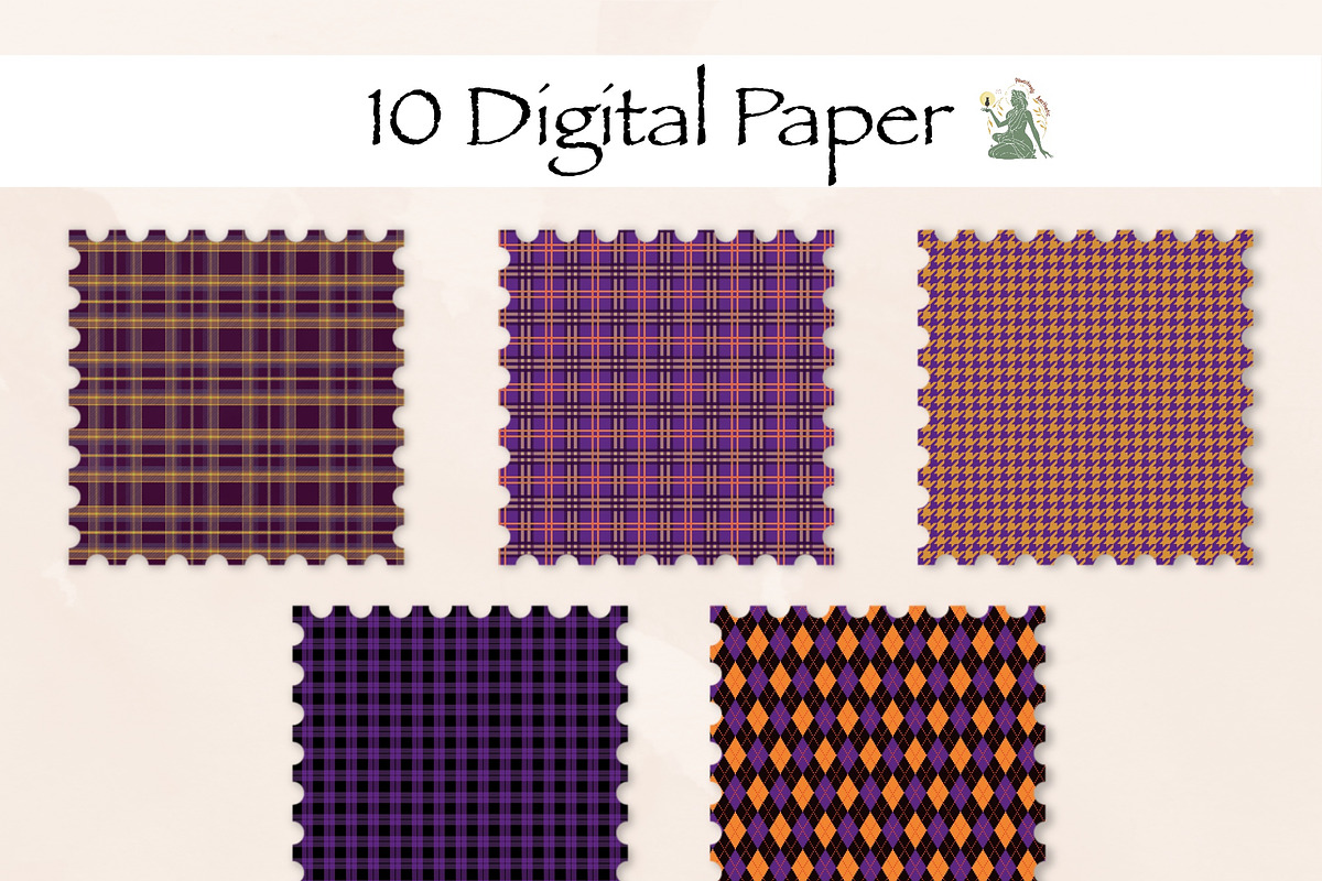 Fall Plaid Digital Paper Set 3, a Pattern Graphic by Pawsitively Aesthetic (Photo 2 of 4)