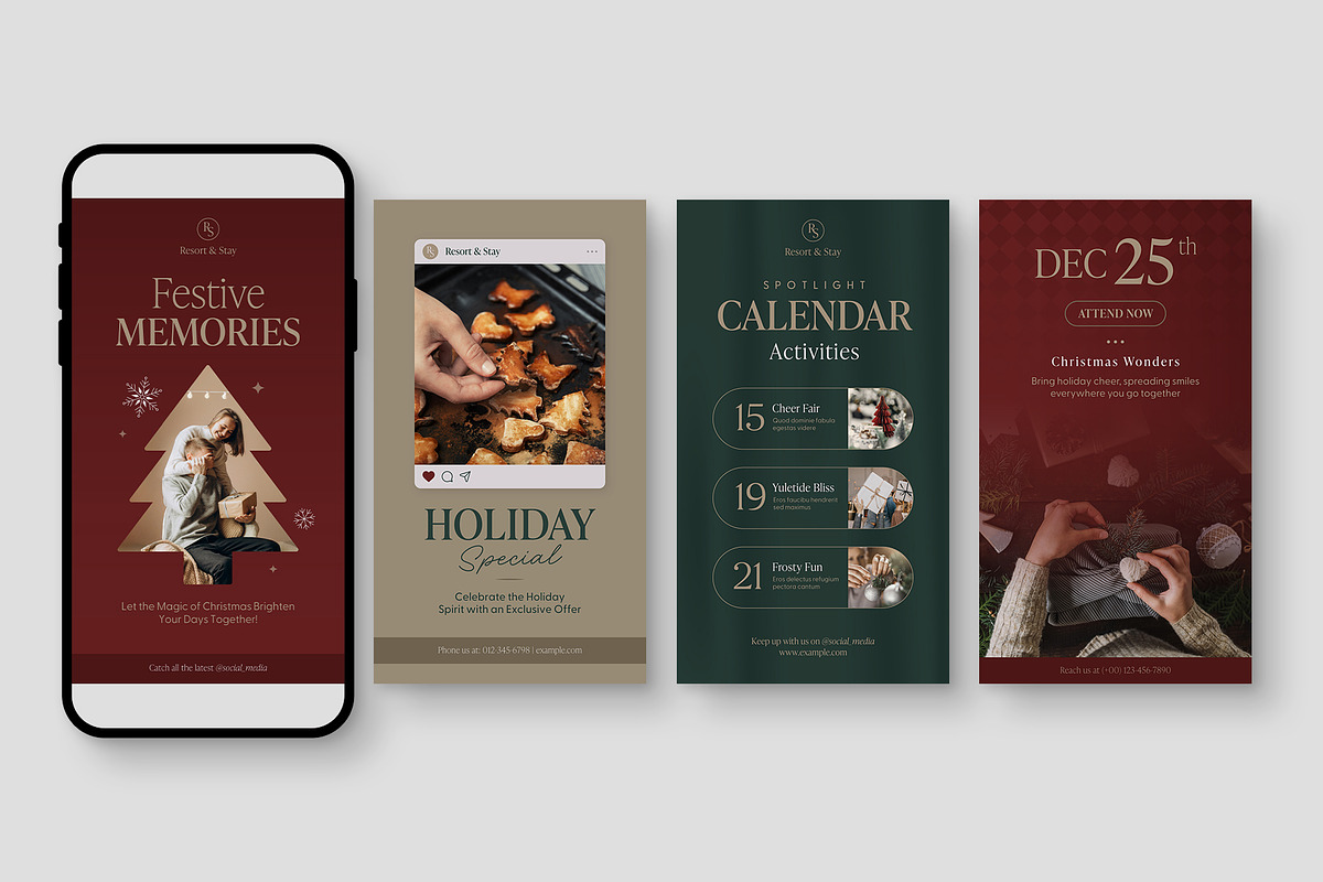 Christmas What's On Social Media Tem, a Social Media Template by BrandPacks (Photo 3 of 5)