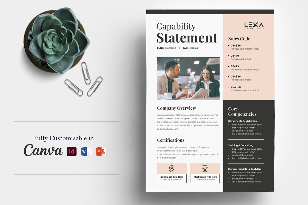 Capability Statement Template preview 2