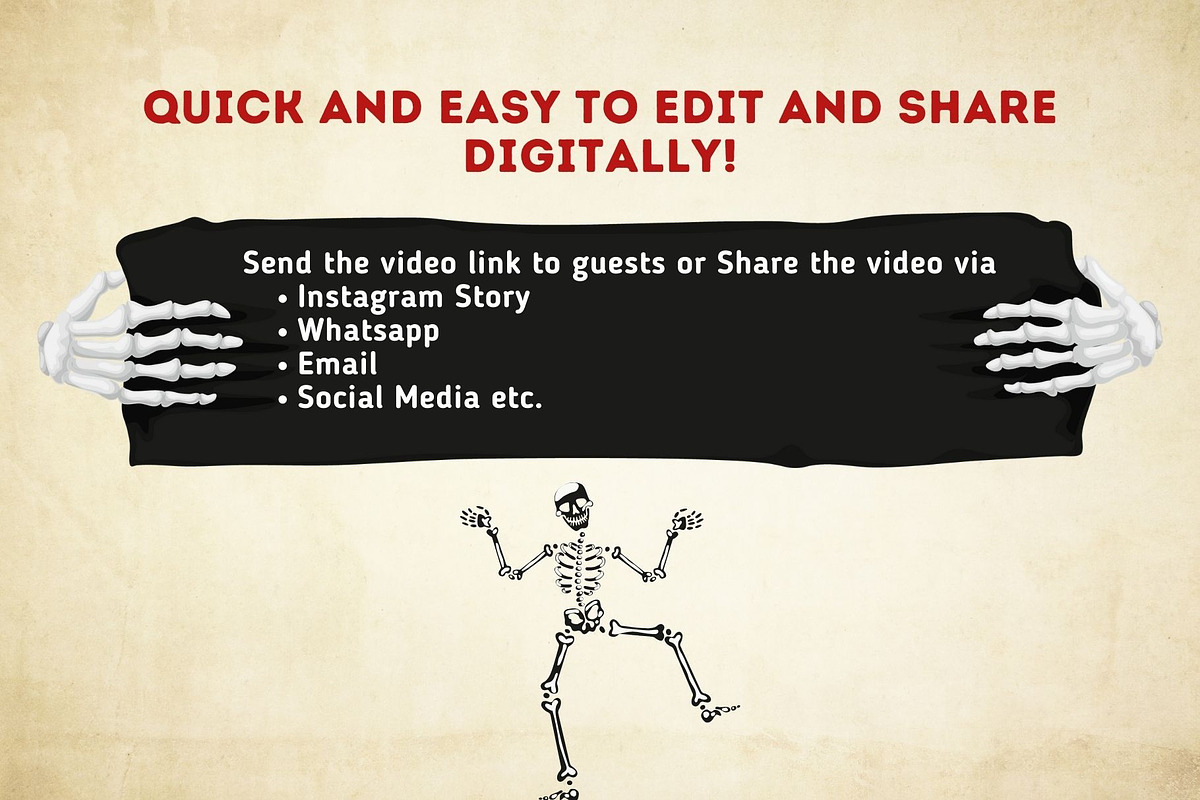 Halloween Party Invitation Template, a Social Media Template by Your Social Bae (Photo 4 of 5)