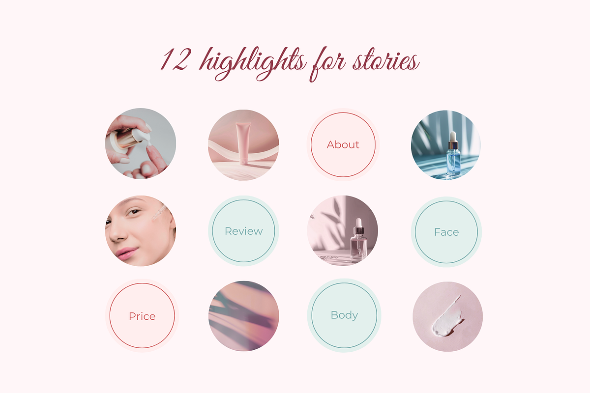 Cosmetics Brand Instagram Templates, a Social Media Template by Ollyta May (Photo 6 of 8)