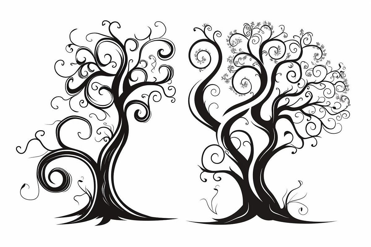 Tree Laser Cut Bundle | Decorative, a Graphic by Designs_River (Photo 10 of 12)