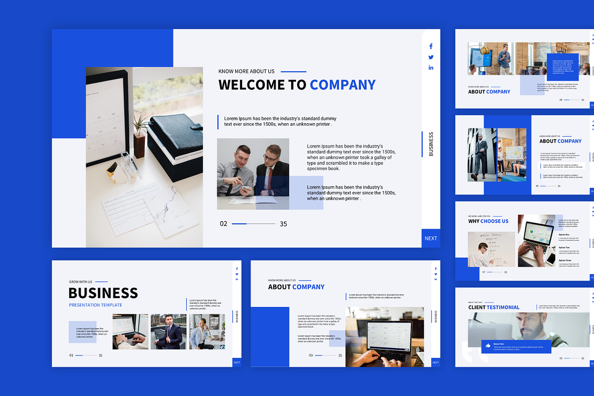 Business Keynote Template preview 2