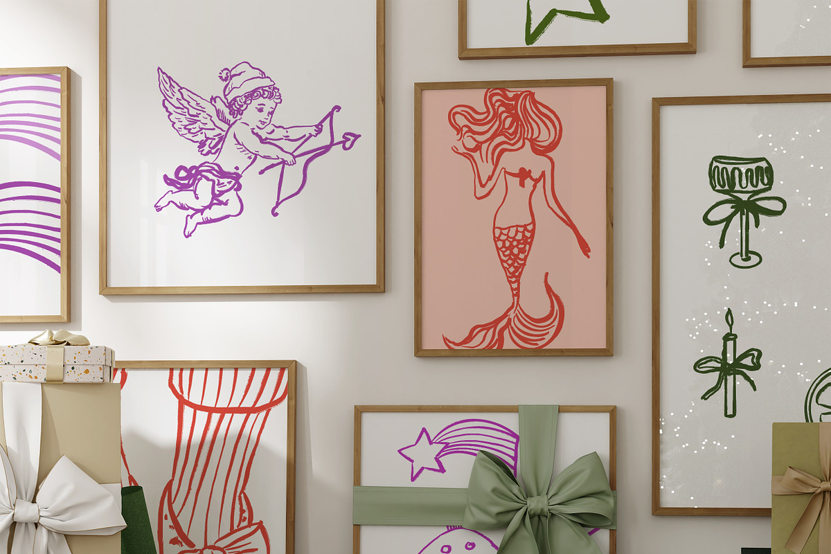 Hand Drawn Christmas & New Year Icon, an Object Graphic by Laras Wonderland (Photo 10 of 10)
