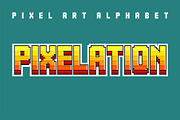 Original pixel alphabet, an Object Graphic by RevelStockart (Thumbnail 1 of 4)