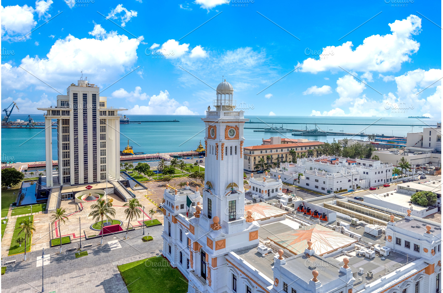 Mexico, Panoramic view of Veracruz, a Transportation Photo by Web Engine Design
