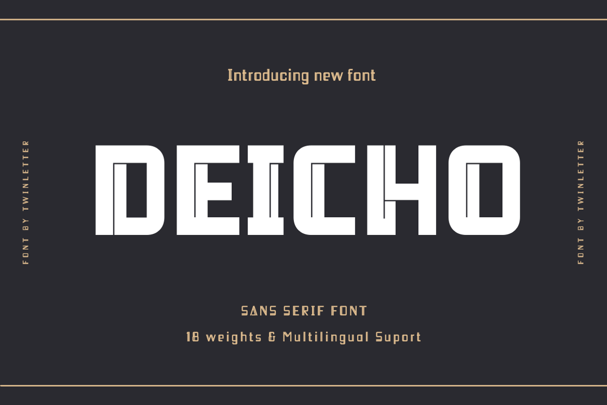 Deicho, a Sans Serif Font by twinstd (Photo 1 of 12)