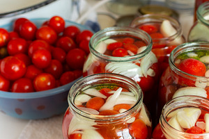 Preserving fresh tomatoes and tomato, a Food & Drink Photo by Pundateam