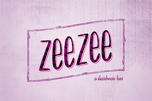 ZeeZee: A Handrawn Sketchnote Font