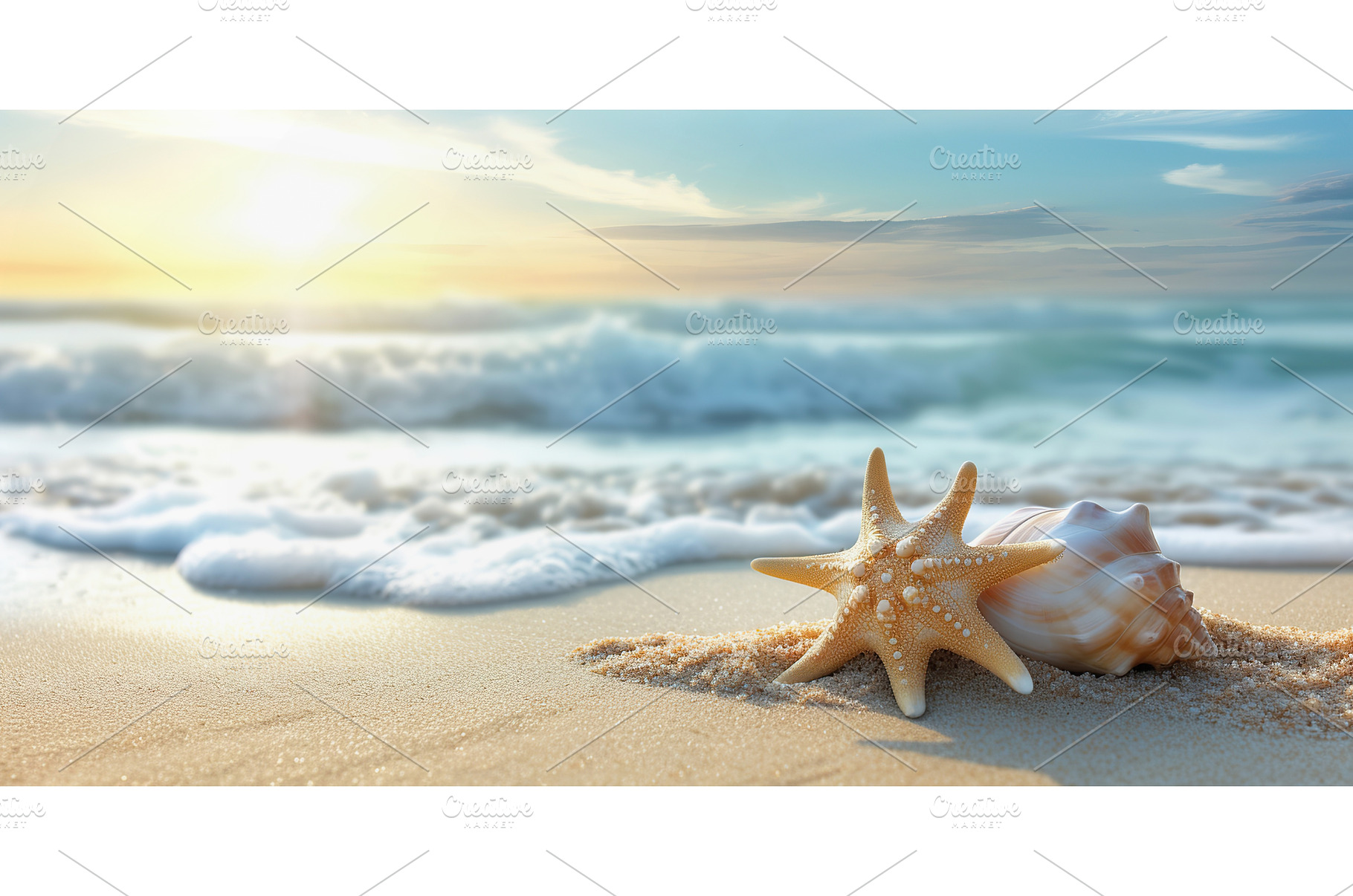 Beach Vacation with Sea Shells and, a Nature Photo by Lermont51