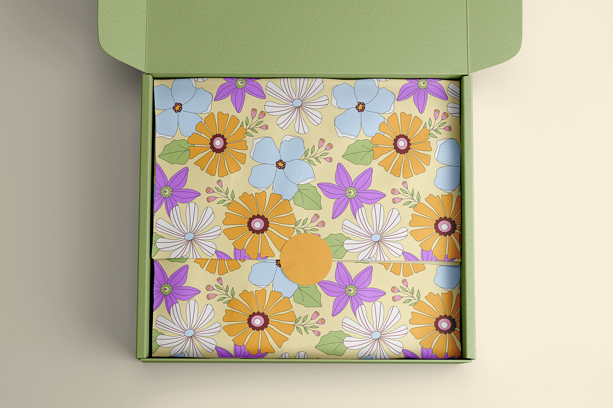 Retro flowers. Groovy summer clipart, an Object Graphic by Sofico (Photo 15 of 23)