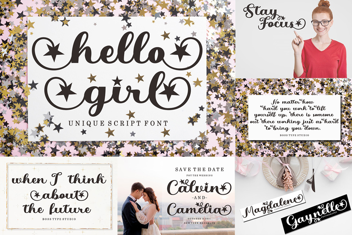 All Type Collection Font Bundle, a Script Font by Bosstype Studio (Photo 32 of 45)