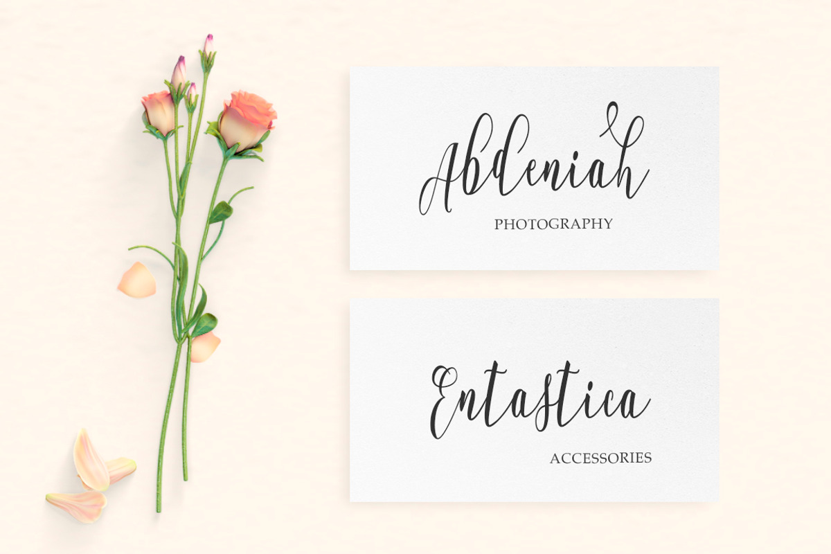 Whitelya Script, a Script Font by Solidtype (Photo 4 of 6)
