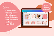 Boho Canva Instagram Post Templates, a Social Media Template by Kurly Creative (Thumbnail 7 of 9)