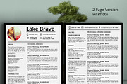 Lake Brave Resume CV 5 Pack, a Resume Template by Stand Out Shop (Thumbnail 3 of 6)