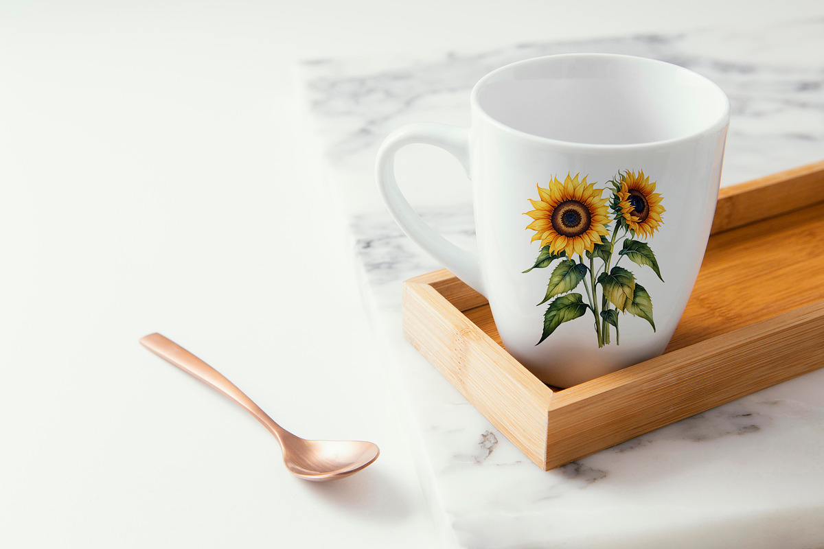 Print Set Sunflowers, an Object Graphic by ArtOfSoul (Photo 7 of 7)