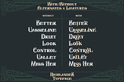 Highlander, a Font by Drizy (Thumbnail 4 of 12)