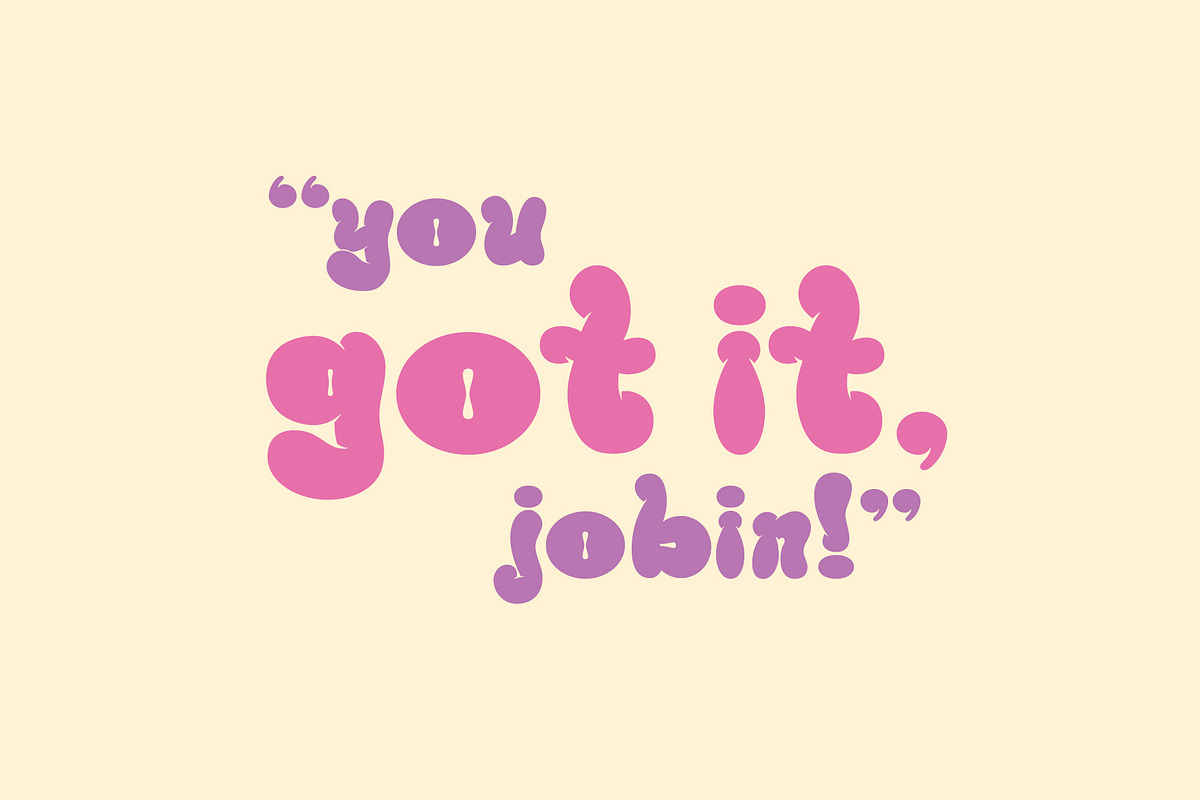 Thickum Thighs - juicy display font, a Serif Font by Font Infusions (Photo 3 of 13)